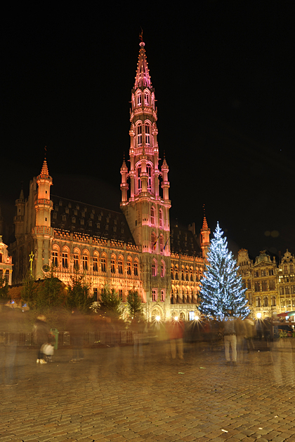 Grande Place at Christmas, Brussels, Belgium